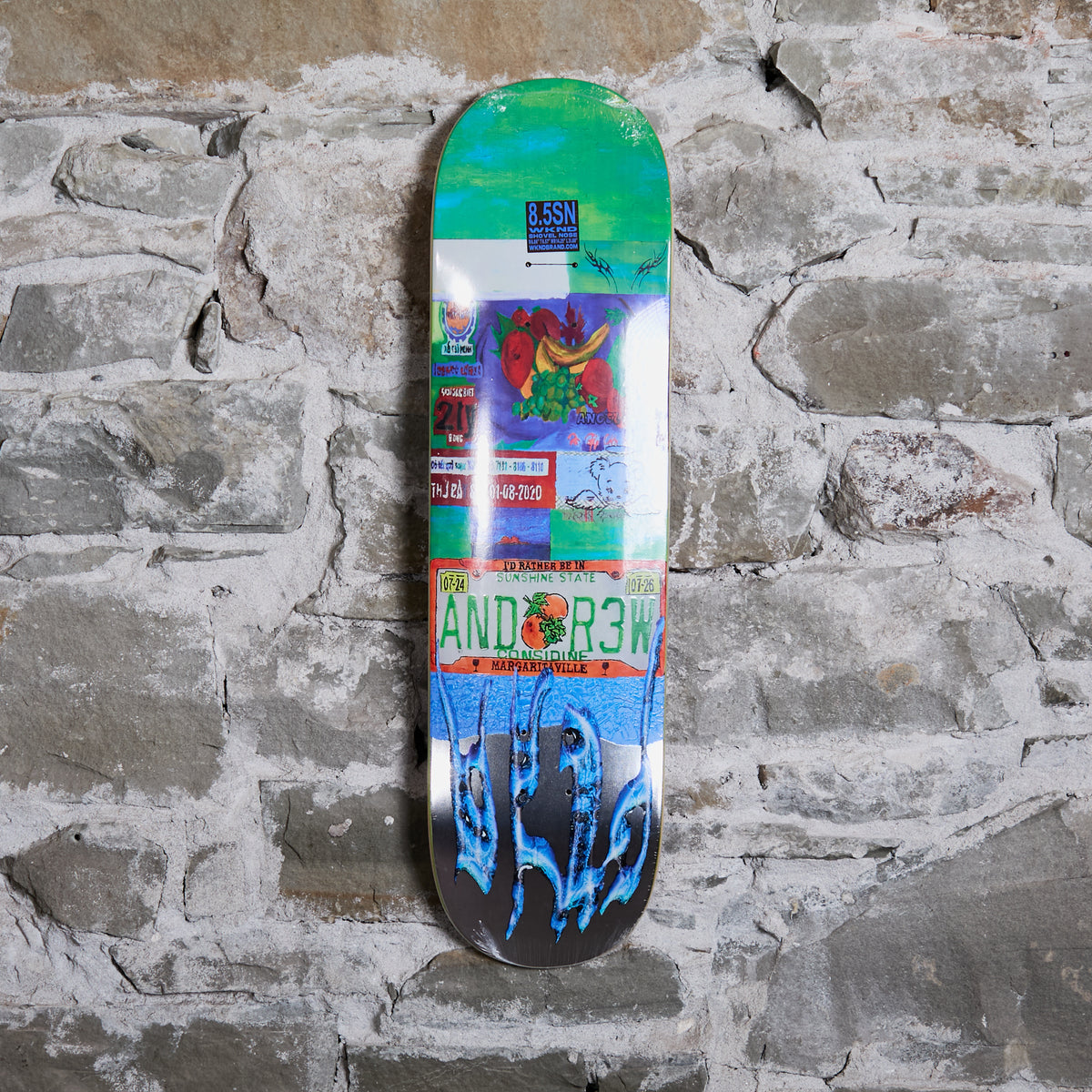 'PLATED' - Andrew Considine - 8.5" Shovel Nose Skate Deck