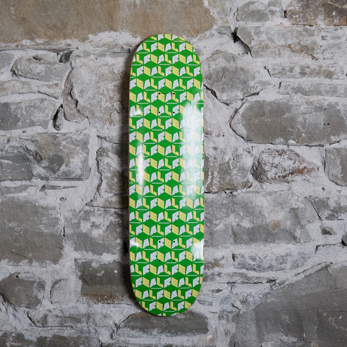 Real City Blocks Skateboard Deck - 8.5″ Green