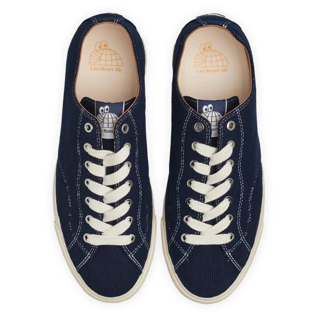 VM003 LO Cord (DK Navy/White) - Skate Shoe