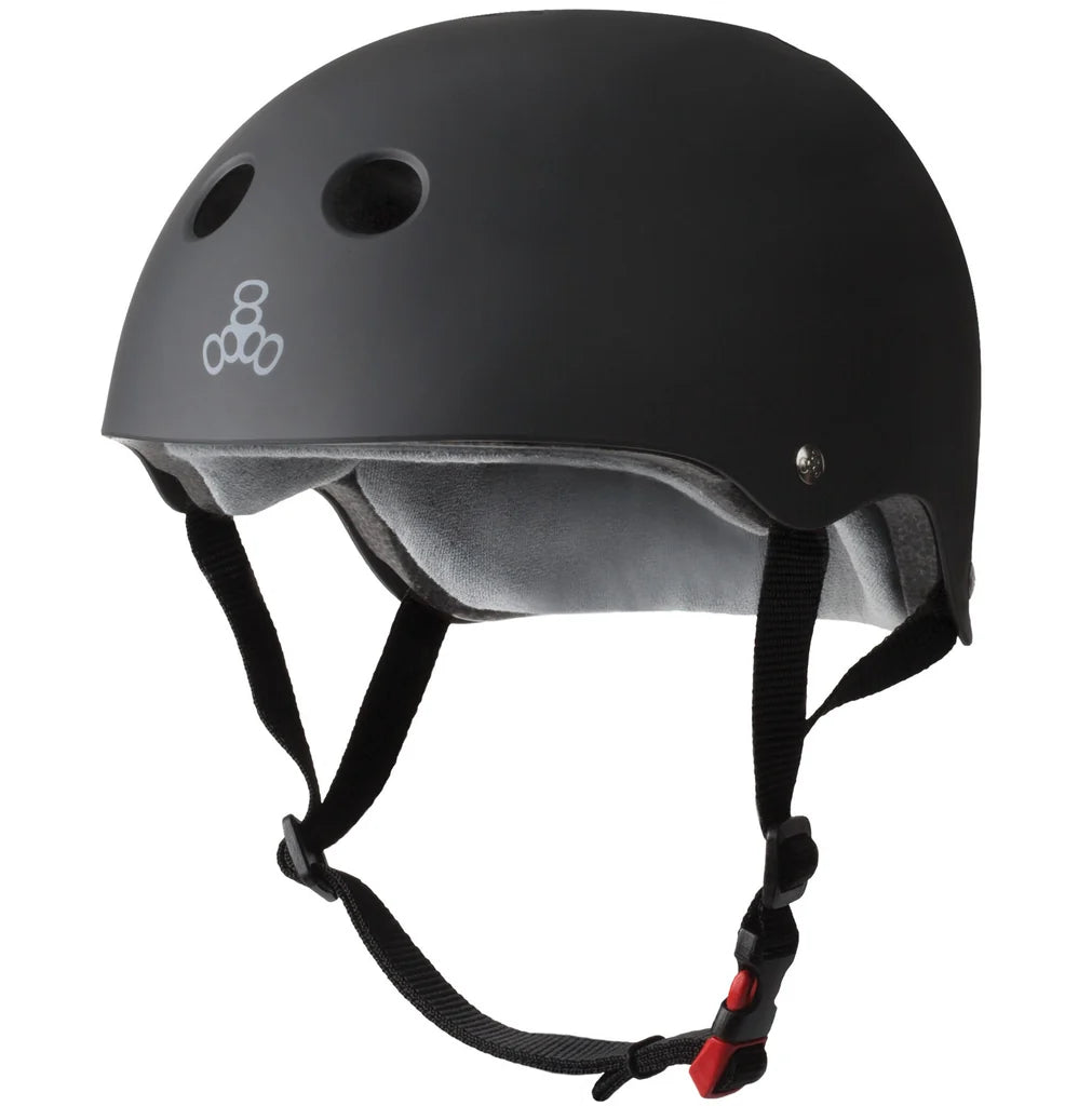 Certified Sweatsaver - Black Matte - Skateboarding Helmet