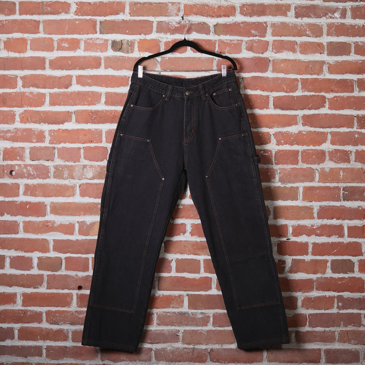 Damn Near Carpenter Double Knee Jeans - Black