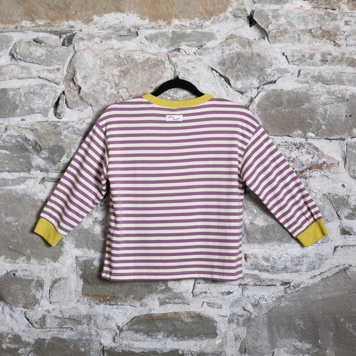 Stripe Longsleeve - Youth - Purple / Ecru