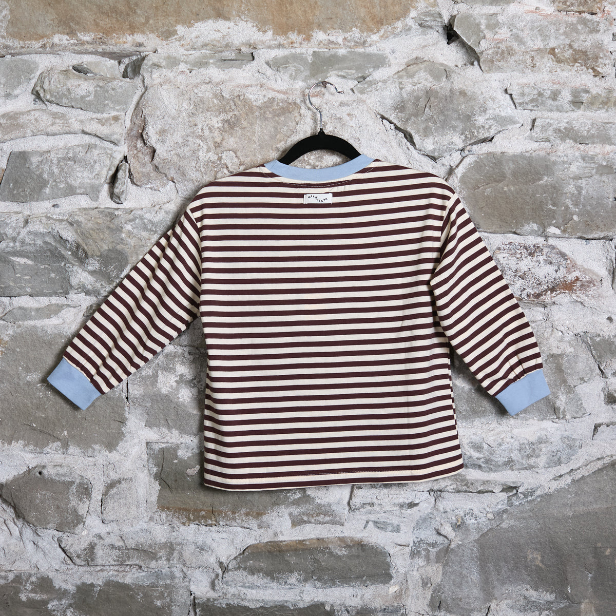 Stripe Longsleeve - Youth - Brown / Ecru