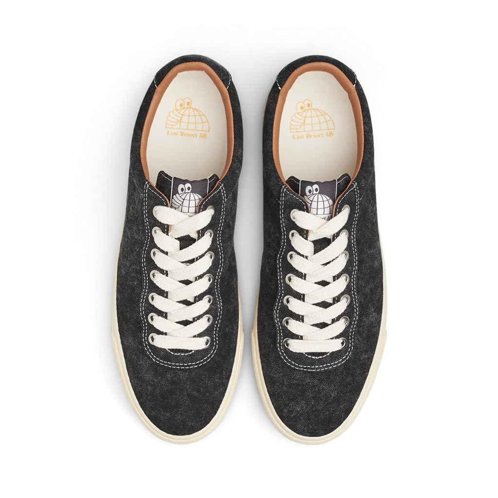 VM001 LO Canvas (Washed Black/White) - Skate Shoe
