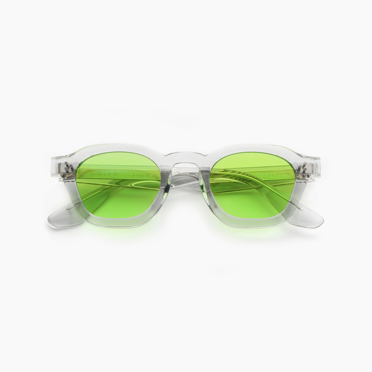 Logos Eye Protection - Cement Frame + Apple Green Lens