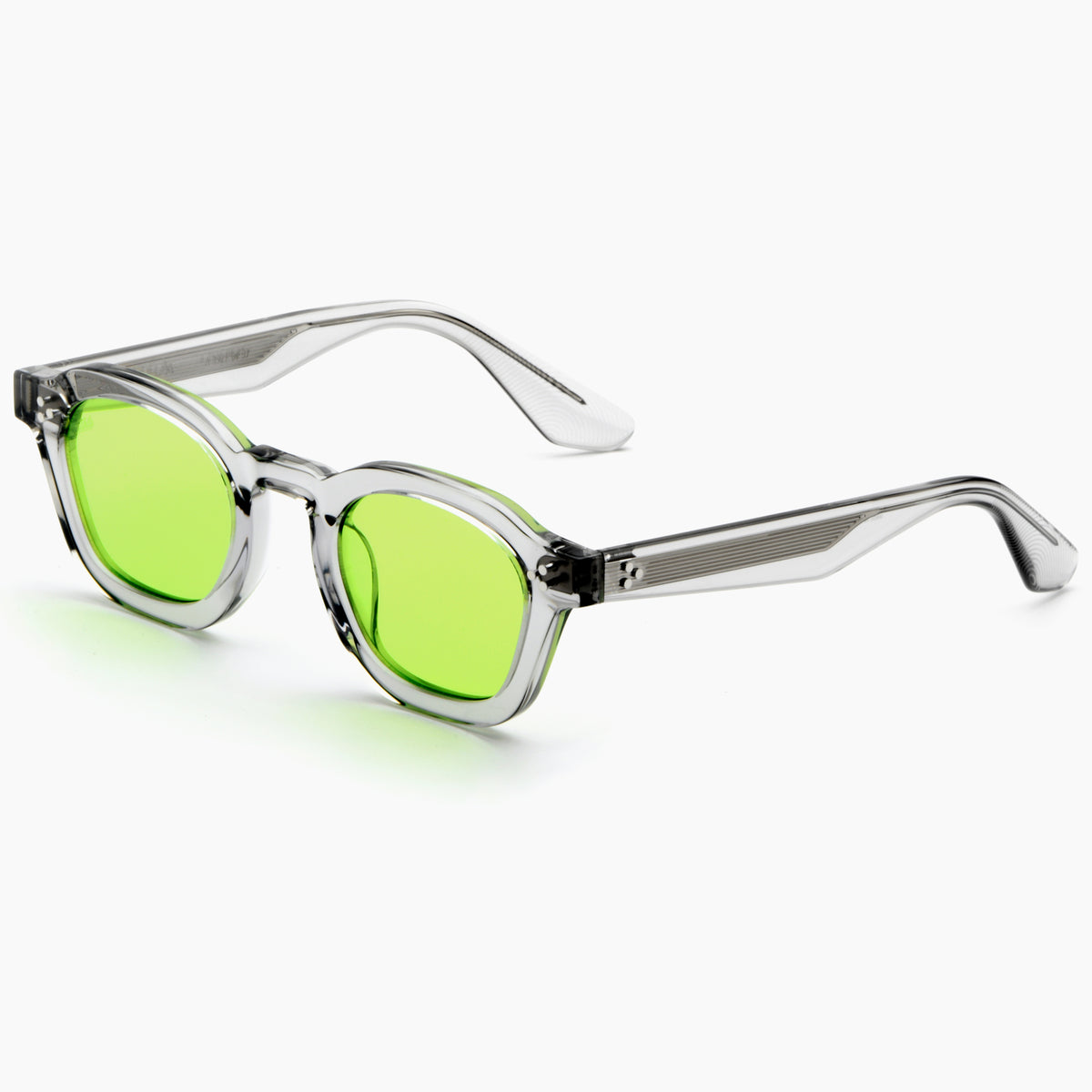 Logos Eye Protection - Cement Frame + Apple Green Lens