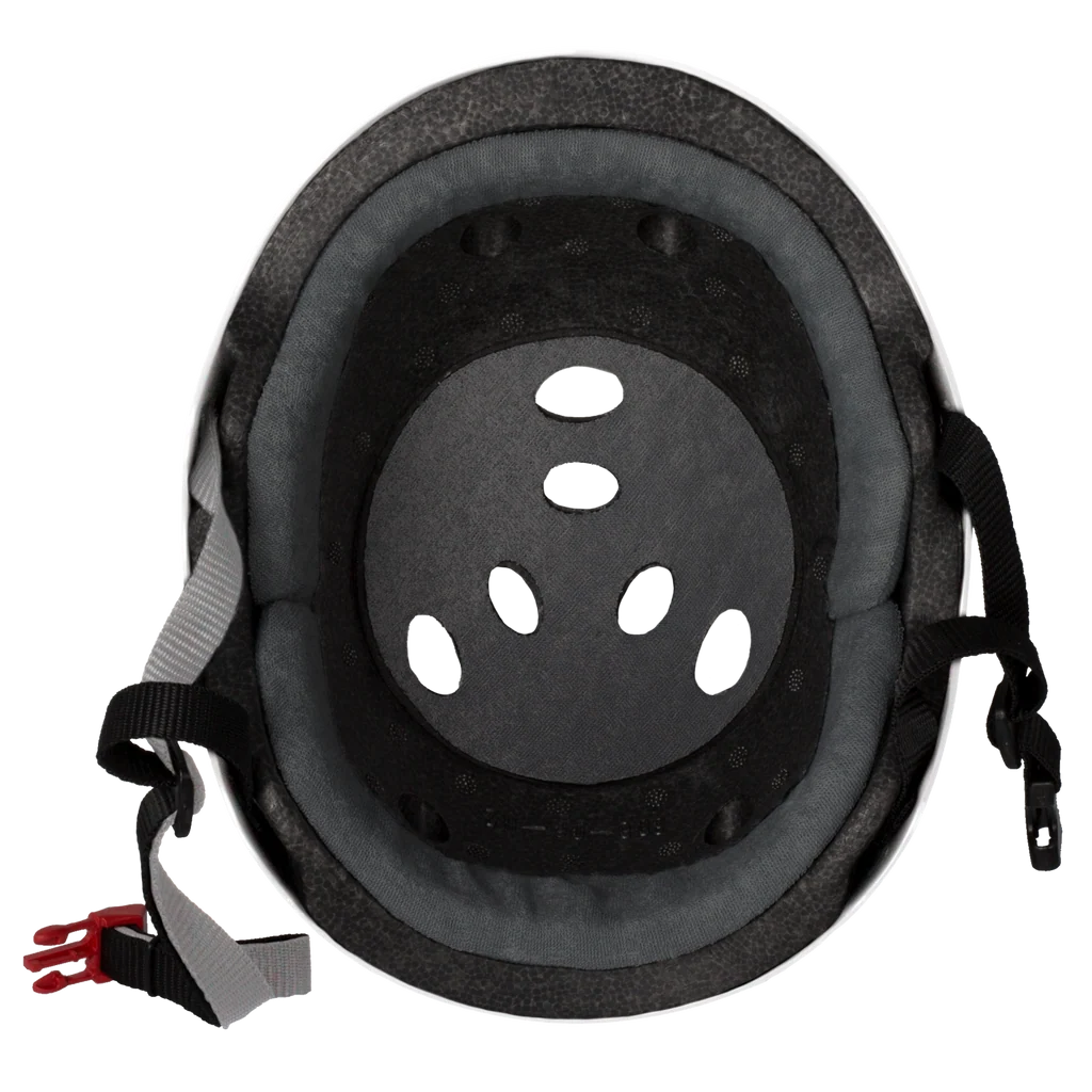 Certified Sweatsaver - White Matte - Skateboarding Helmet