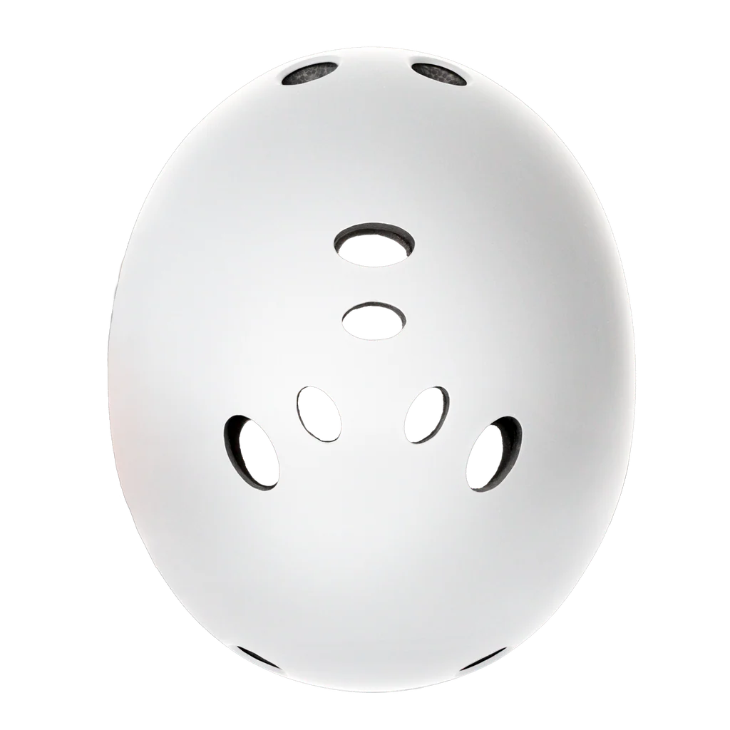 Certified Sweatsaver - White Matte - Skateboarding Helmet