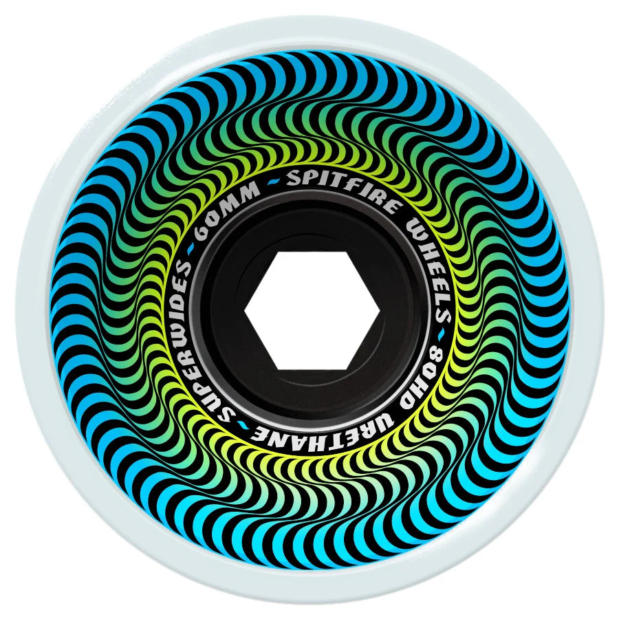 Superwides 80HD Skateboard Wheels - Ice Grey - 60mm